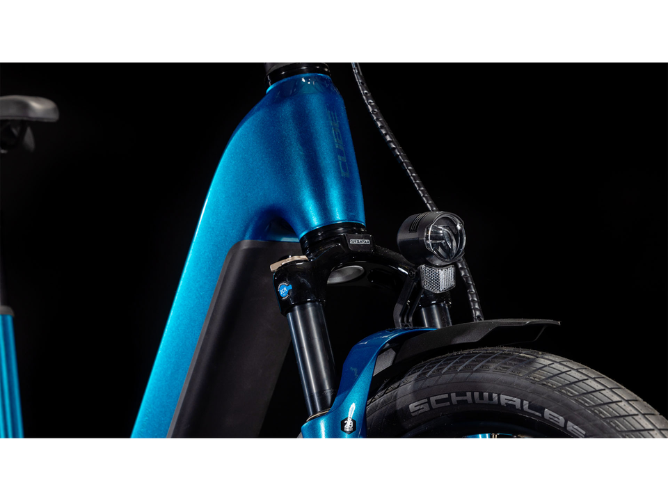 Cube Kathmandu Hybrid EX 800 electricblue´n´chrome – Detail 4