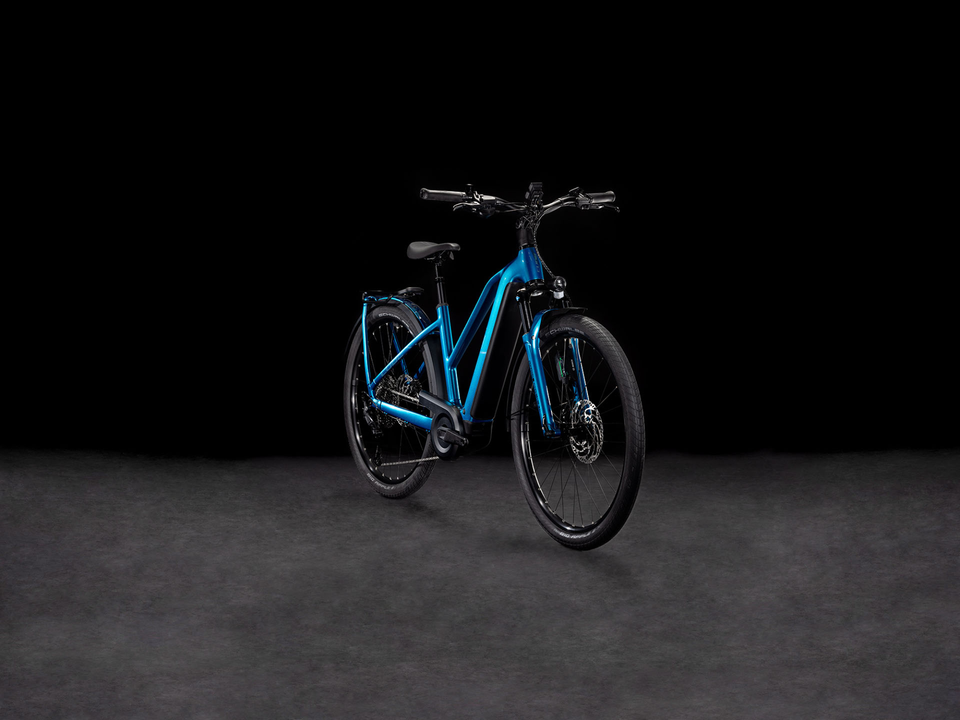 Cube Kathmandu Hybrid EX 800 electricblue´n´chrome – Detail 1