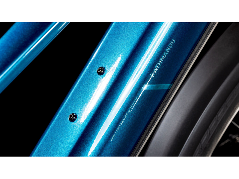 Cube Kathmandu Hybrid EX 800 electricblue´n´chrome – Detail 2