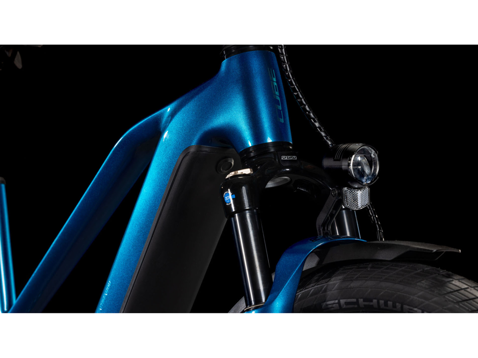 Cube Kathmandu Hybrid EX 800 electricblue´n´chrome – Detail 4