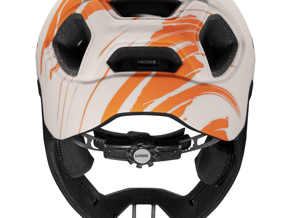 Uvex react jr. fullface warm grey-orange matt – Detail 2