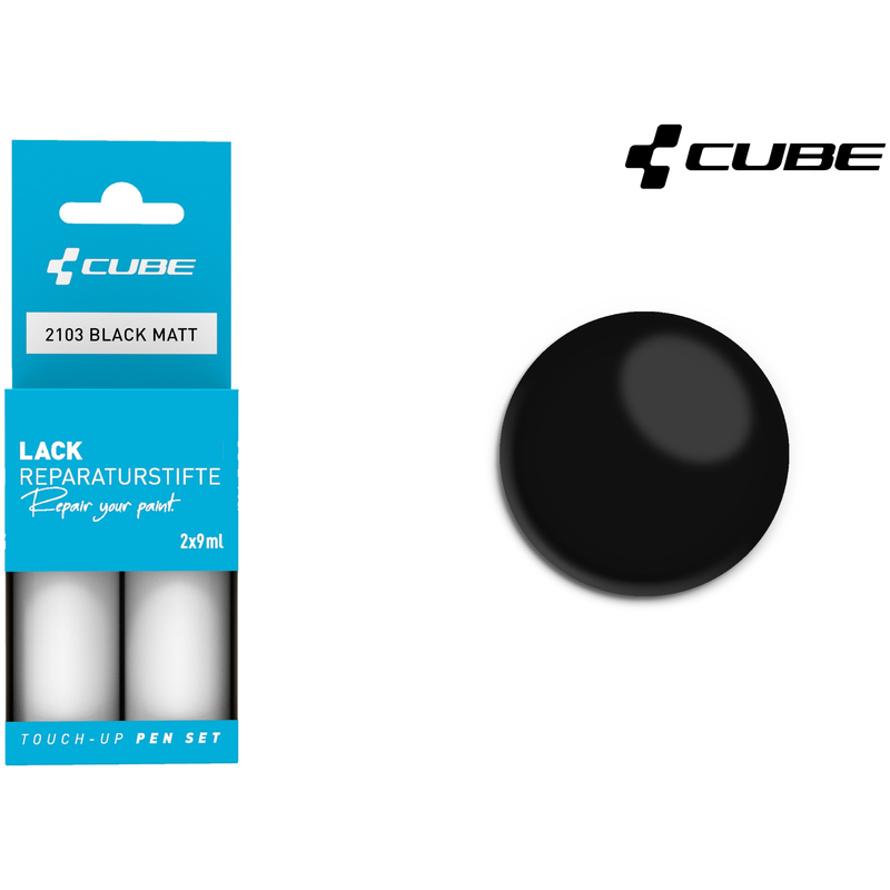 Cube Lackstift Set BLACK matt 2103