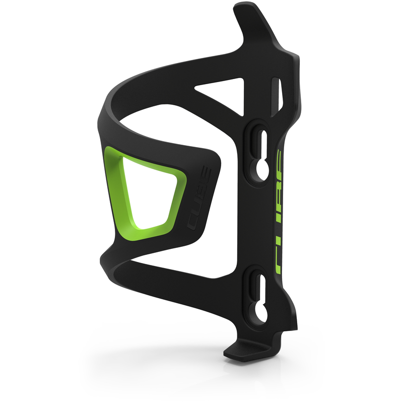 Cube Flaschenhalter HPP/R Sidecage black´n´green