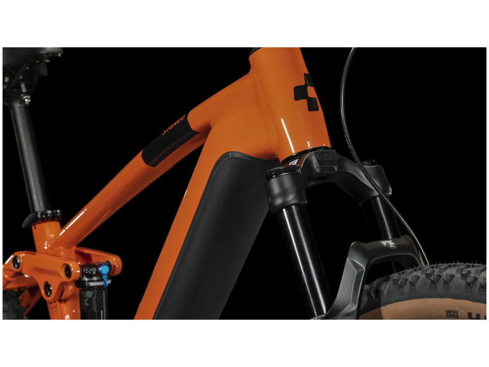 Cube Stereo Hybrid 120 Race 750 sparkorange´n´black – Detail 2