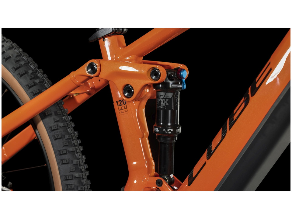 Cube Stereo Hybrid 120 Race 750 sparkorange´n´black – Detail 3