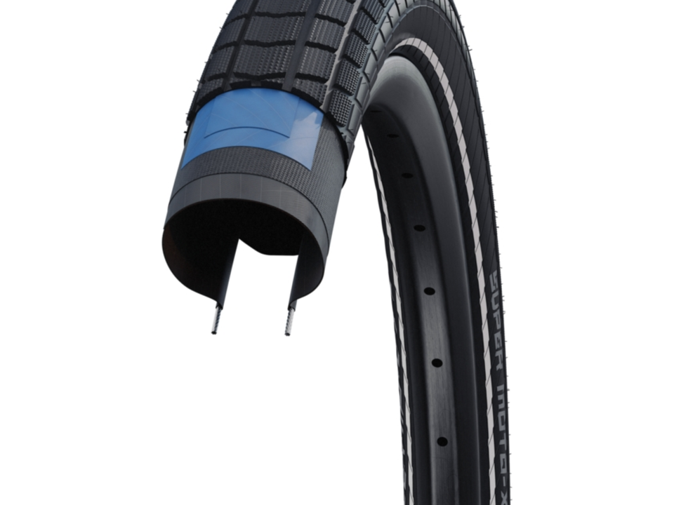 Schwalbe Super Moto-X | Performance Line | GreenGuard Black+Reflex – Detail 2