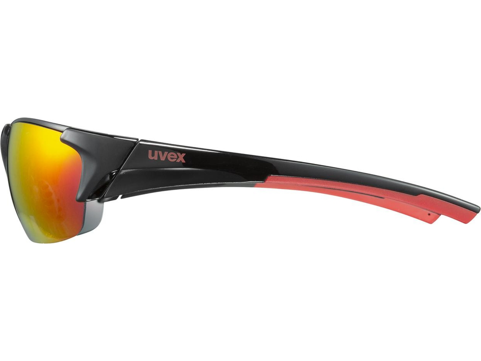 Uvex blaze III set black red/mir.red – Detail 2
