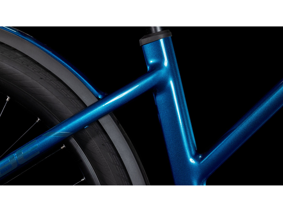 Cube Kathmandu Hybrid EX 800 electricblue´n´chrome – Detail 3