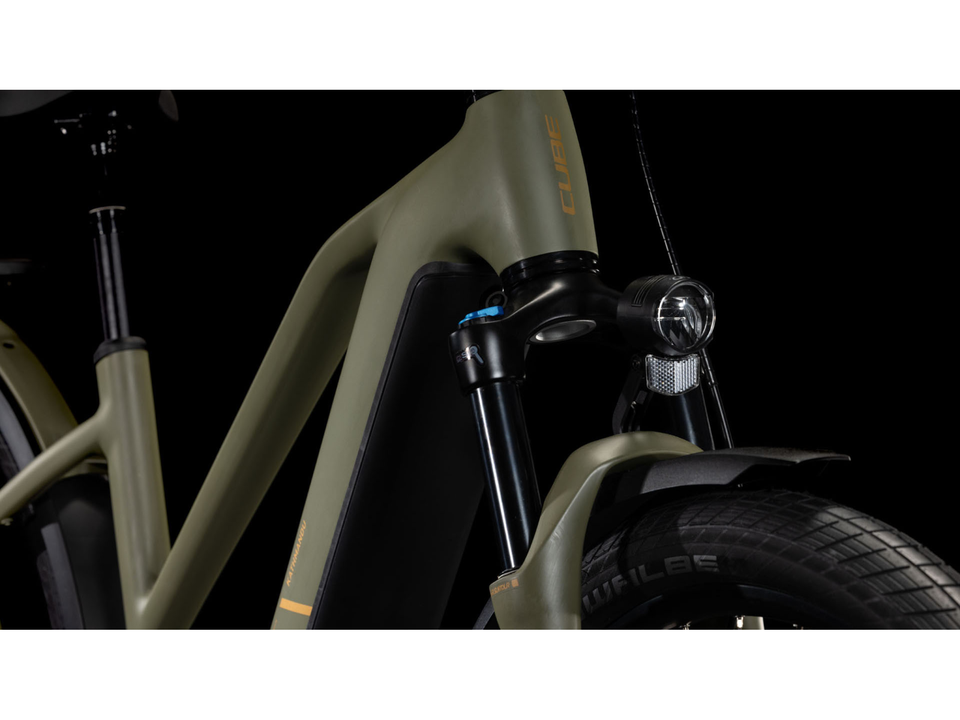 Cube Kathmandu Hybrid Pro 800 dustyolive´n´gold – Detail 4