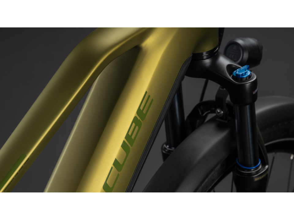 Cube Touring Hybrid Pro 800 goldenlime´n´black – Detail 3