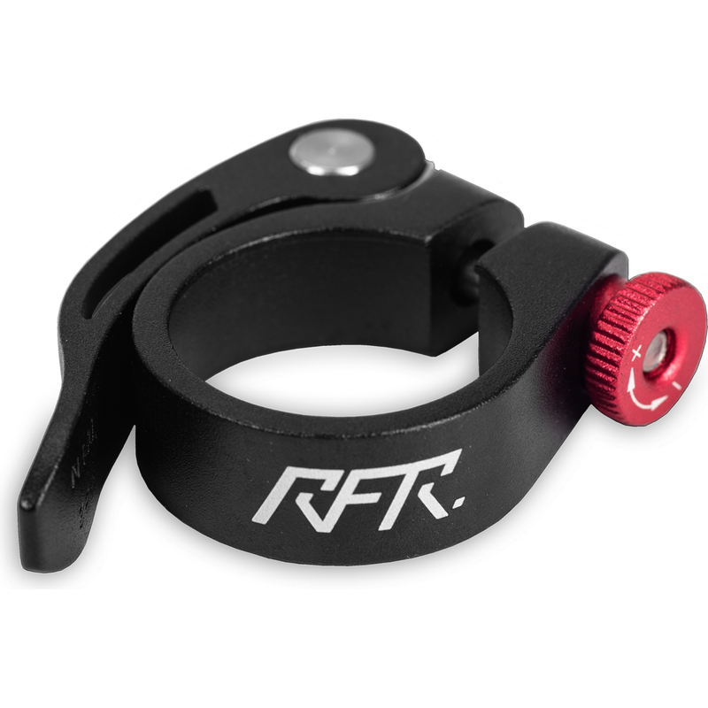RFR Cube Sattelklemme mit Schnellspanner black´n´red