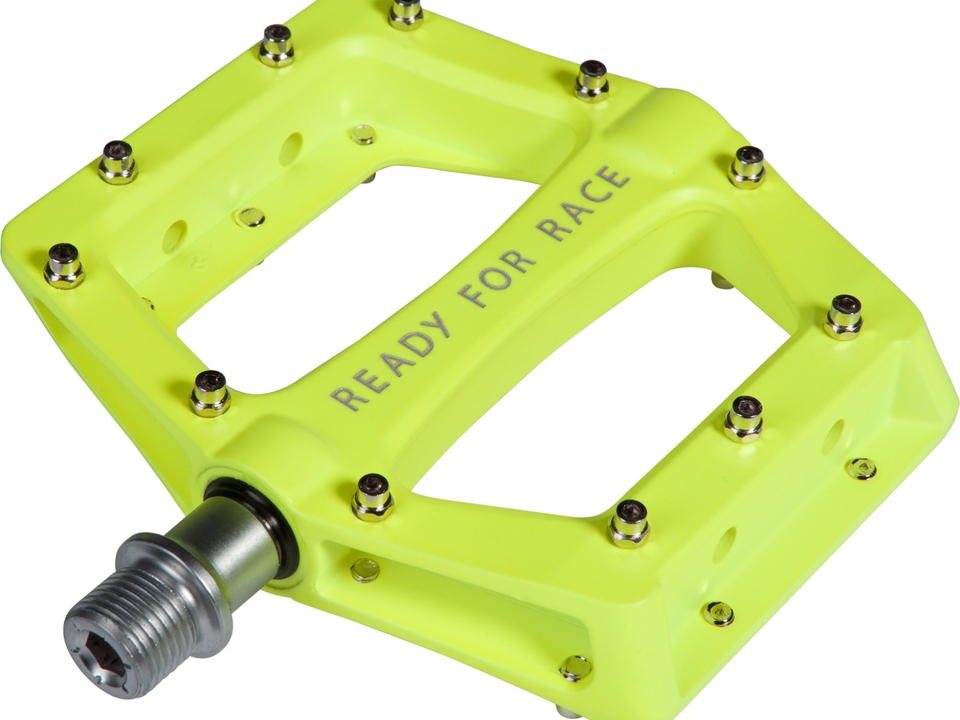 RFR Cube Pedale Flat CMPT neon yellow – Detail 1