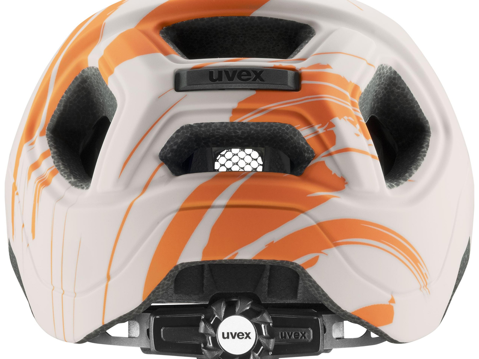 Uvex react jr. warm grey-orange matt – Detail 2